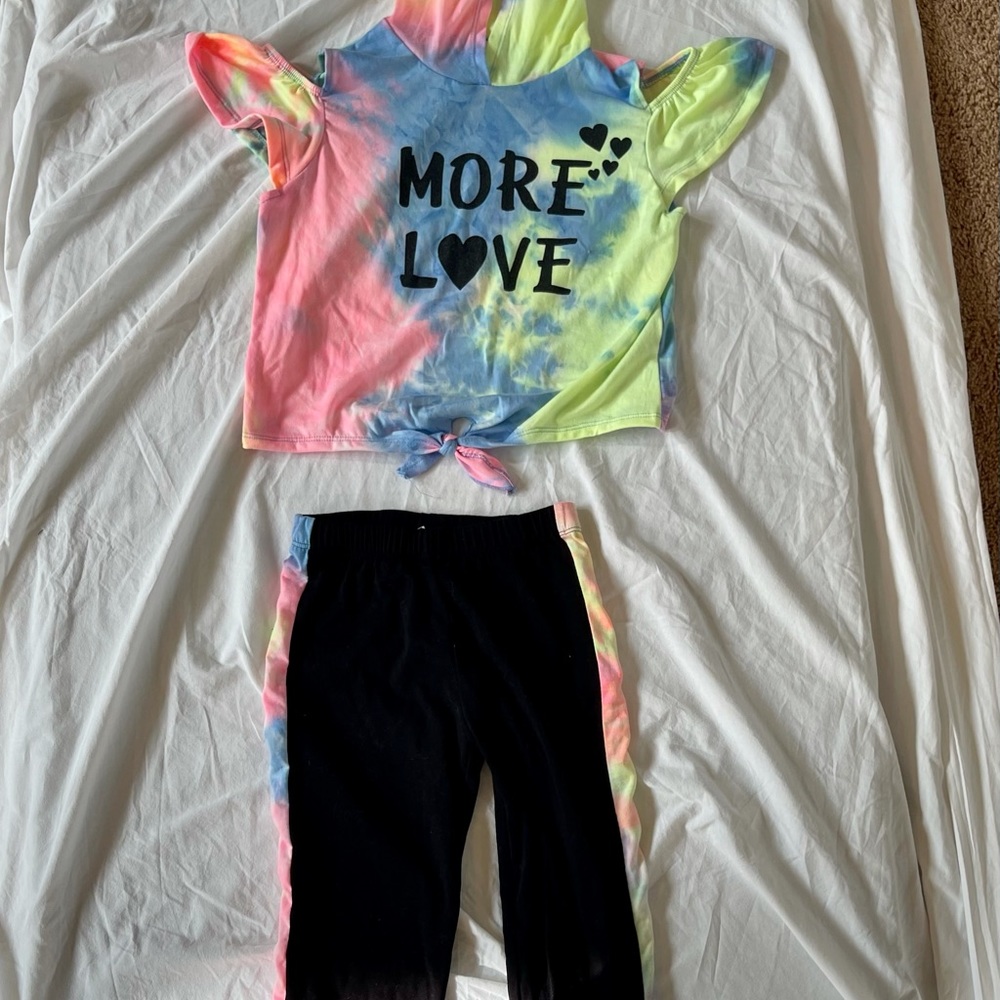 Worn once SHEIN girls two piece outfit